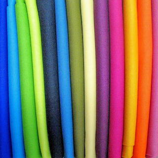 Colorful Fabric Rolls