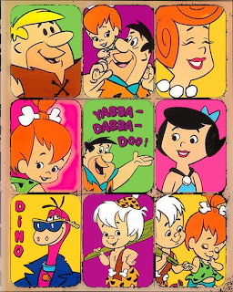 Flintstones Cartoon Collage