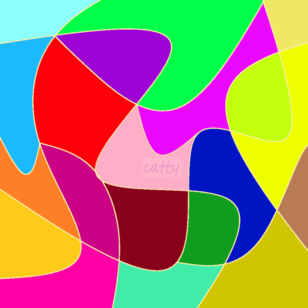 Abstract Colorful Shapes Pattern