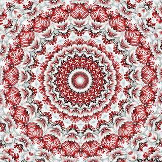 Red and White Mandala