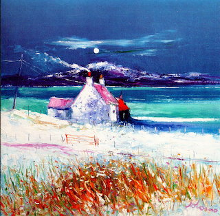 Coastal Cottage Moonlit Beach