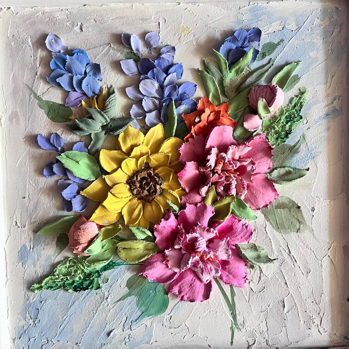 3D Floral Oil Painting