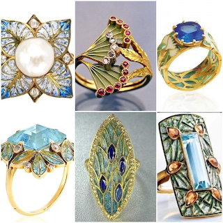 Art Nouveau Jewelry Rings