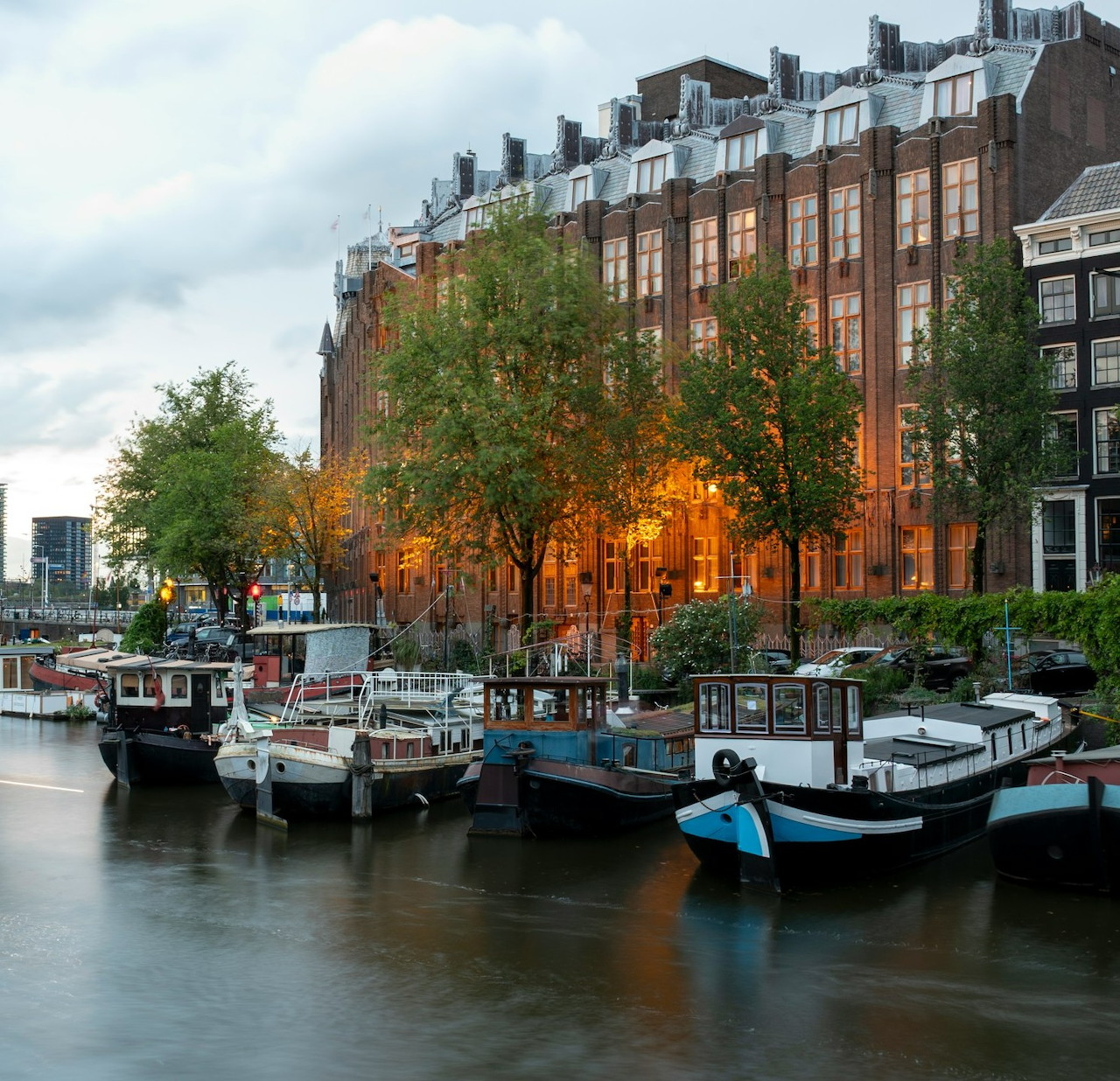 Houseboats at Dusk
