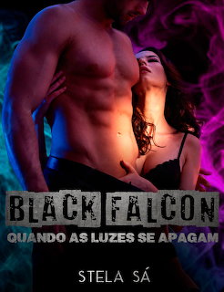 Romance book cover with shirtless man and woman in black lingerie against dark smoky background