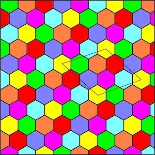 Colorful Hexagon Pattern