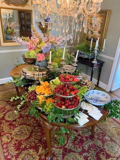 Elegant Fruit Buffet Table