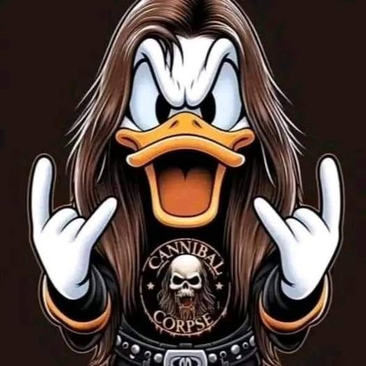 Rock Duck Cartoon