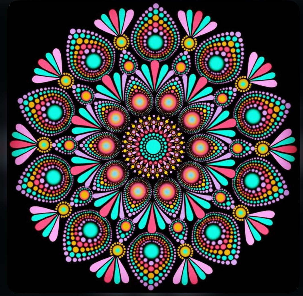Colorful Dotted Mandala
