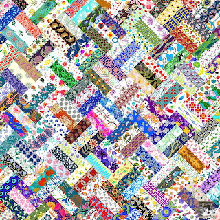 Diagonal Patchwork Quilt