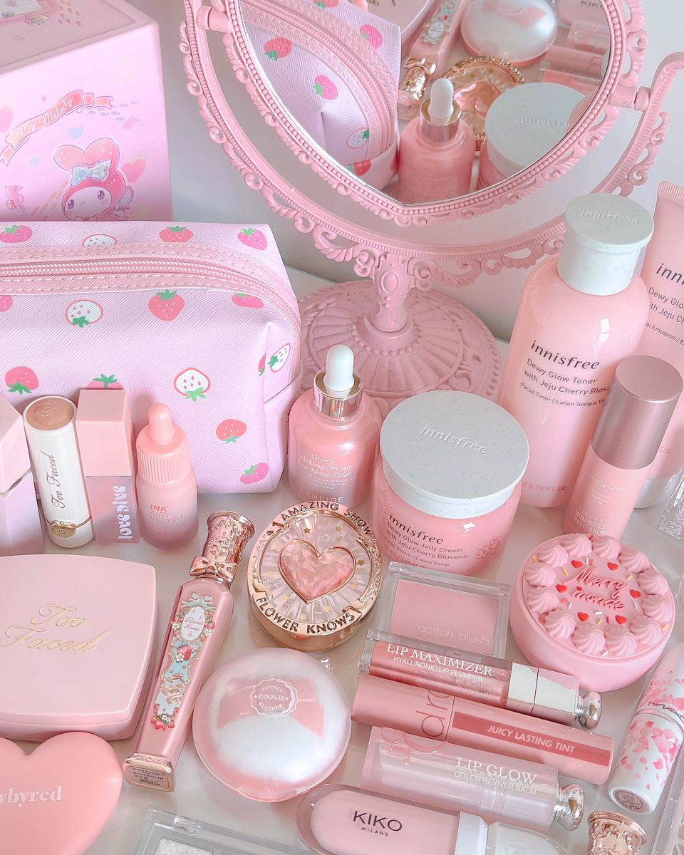 Pink Cosmetics Set