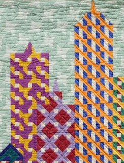 Geometric Quilt City Buildings