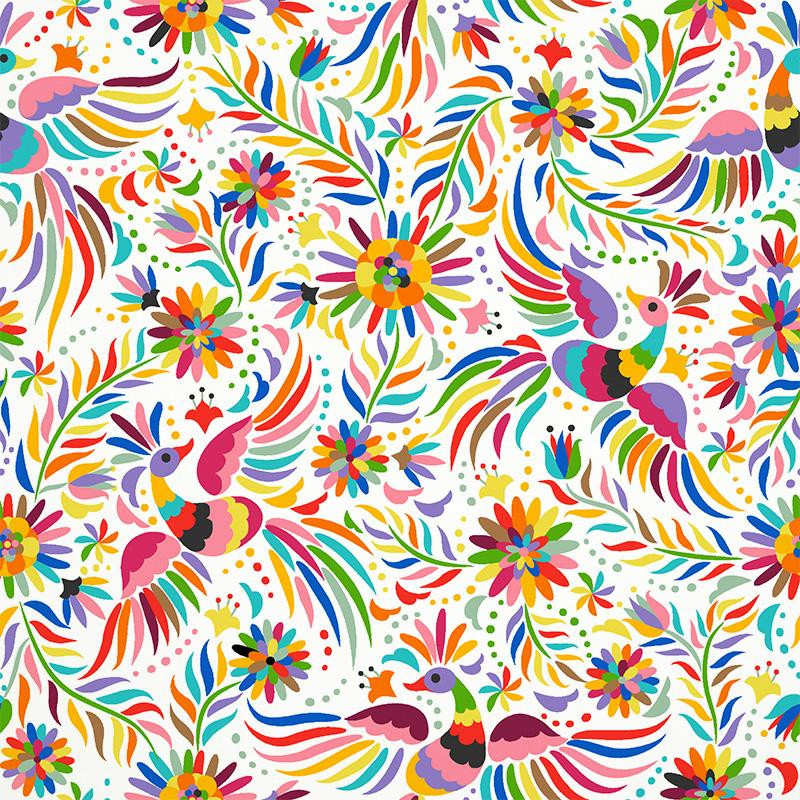 Folk Art Roosters Pattern