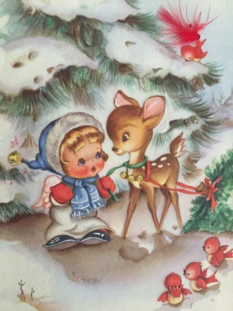 Vintage Christmas Greeting Card