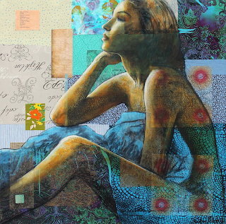 Christine Peloquin Mixed Media Portrait