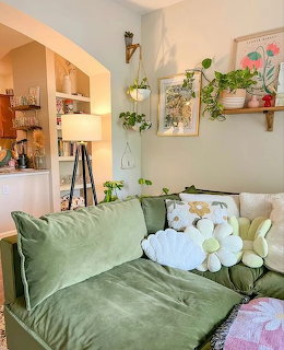 Cozy Green Sofa