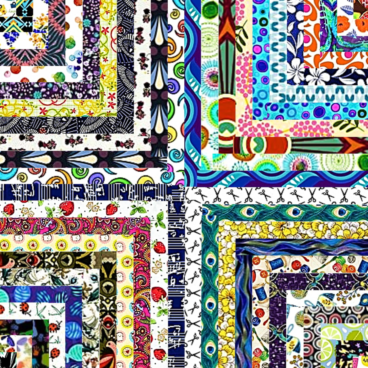 Decorative Paper Patterns Collage