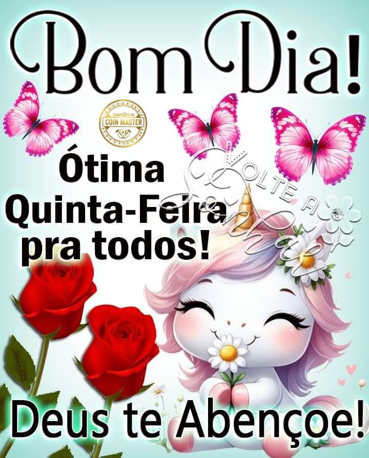 Portuguese Happy Thursday greeting card with flowers and decorative text