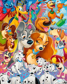 Disney Dogs Collage