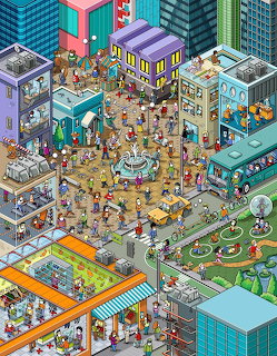 Isometric City Cross-Section