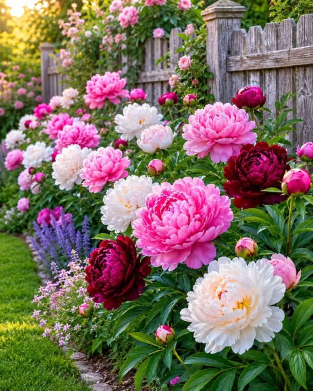 Peony Garden Border