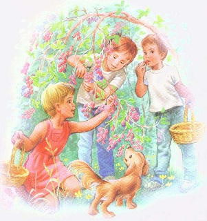 Children Decorating Easter Tree