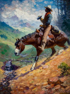 Cowboy on Horseback
