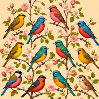 Colorful Birds Pattern