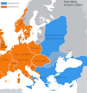 East-West Schism Map