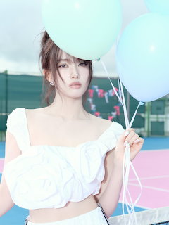 Woman with Balloons