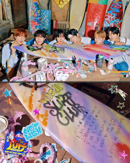 NCT Wish members in Surf concept photo with summer styling