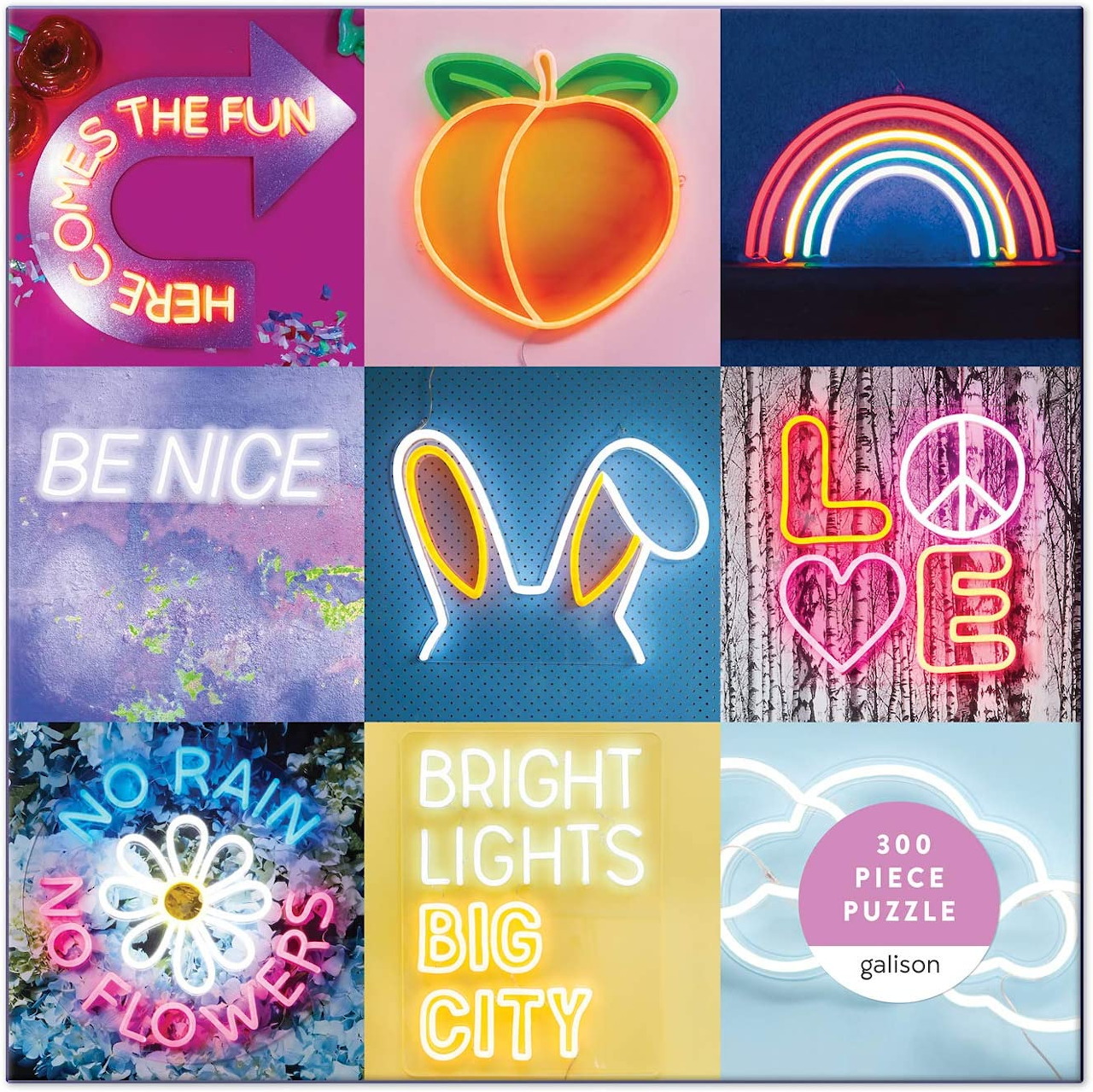 Neon Signs Collage Grid