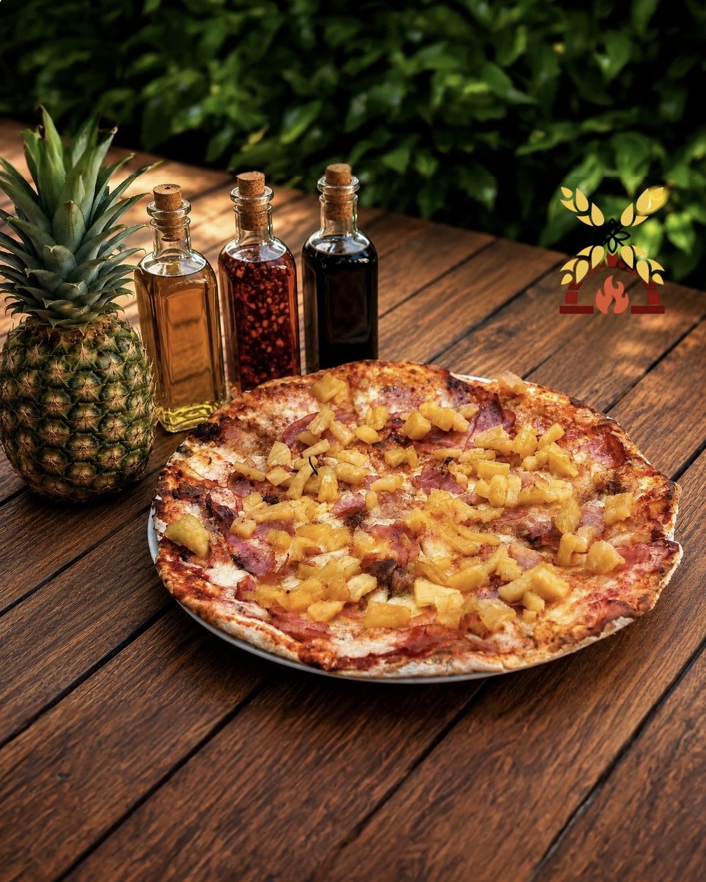 Hawaiian Pizza with Pineapple