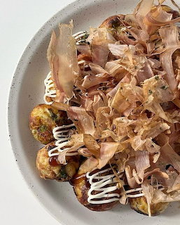 Takoyaki with Bonito Flakes