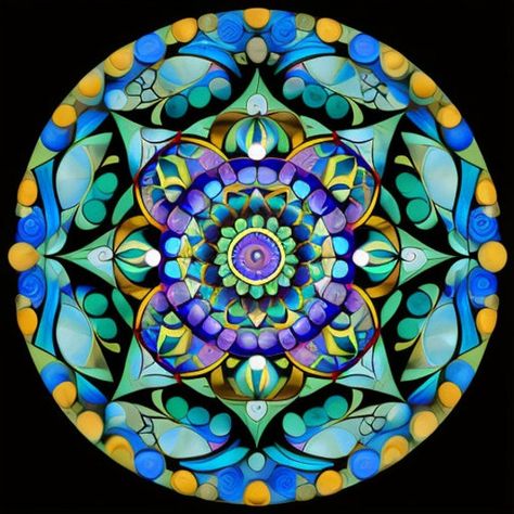 Colorful Geometric Mandala