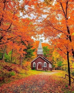 Country Church in Fall