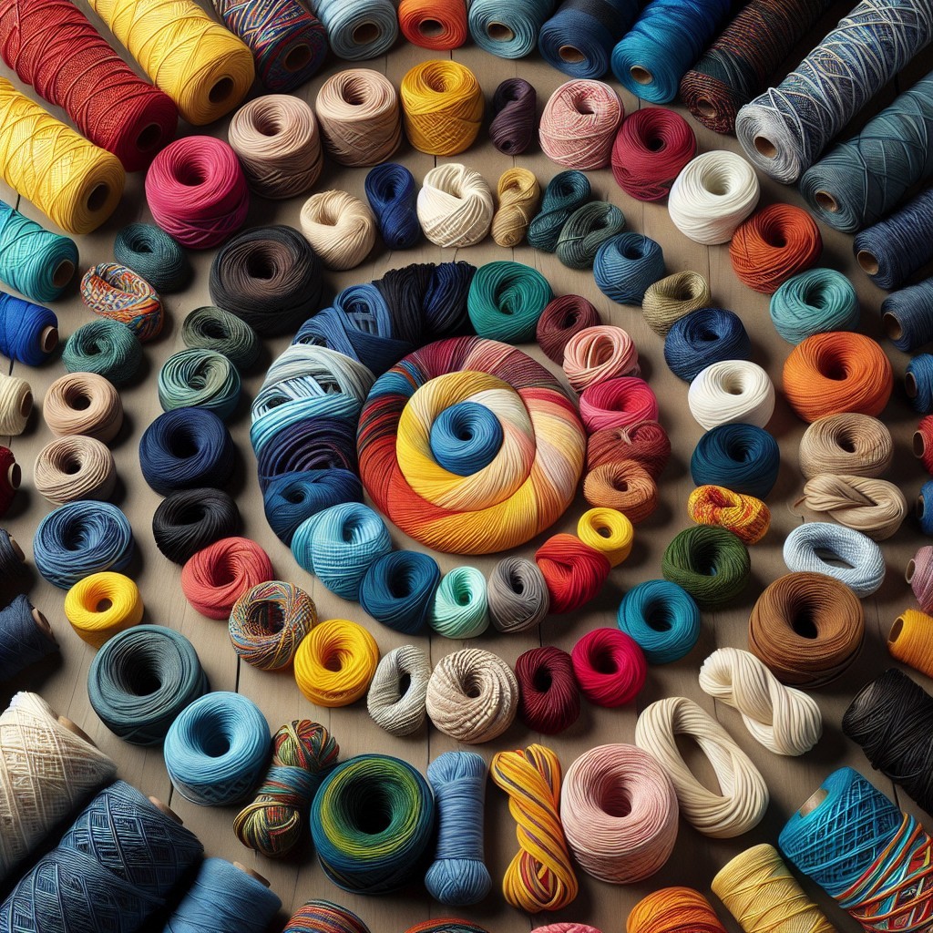Colorful Yarn Spools