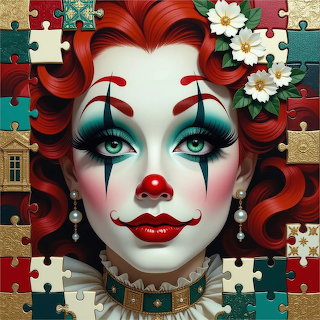 Red-Haired Clown Portrait