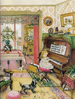 Girl Piano Dog Eloise Wilkin