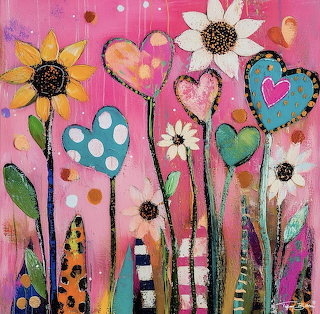 Whimsical Hearts and Flowers