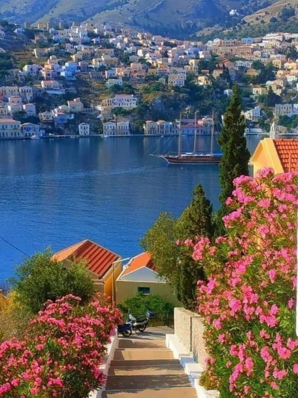 Symi Greece Harbor View