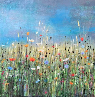 Blooming Wildflower Meadow Painting