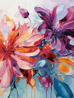 Abstract Floral Painting