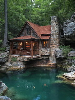 Stone Cabin Natural Pool