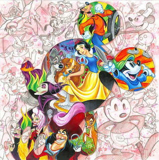 Disney Character Collage