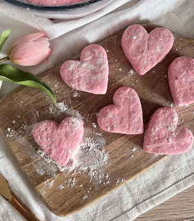 Pink Heart Sugar Cookies