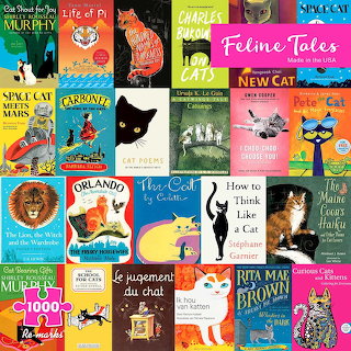 Cat Book Covers Collage