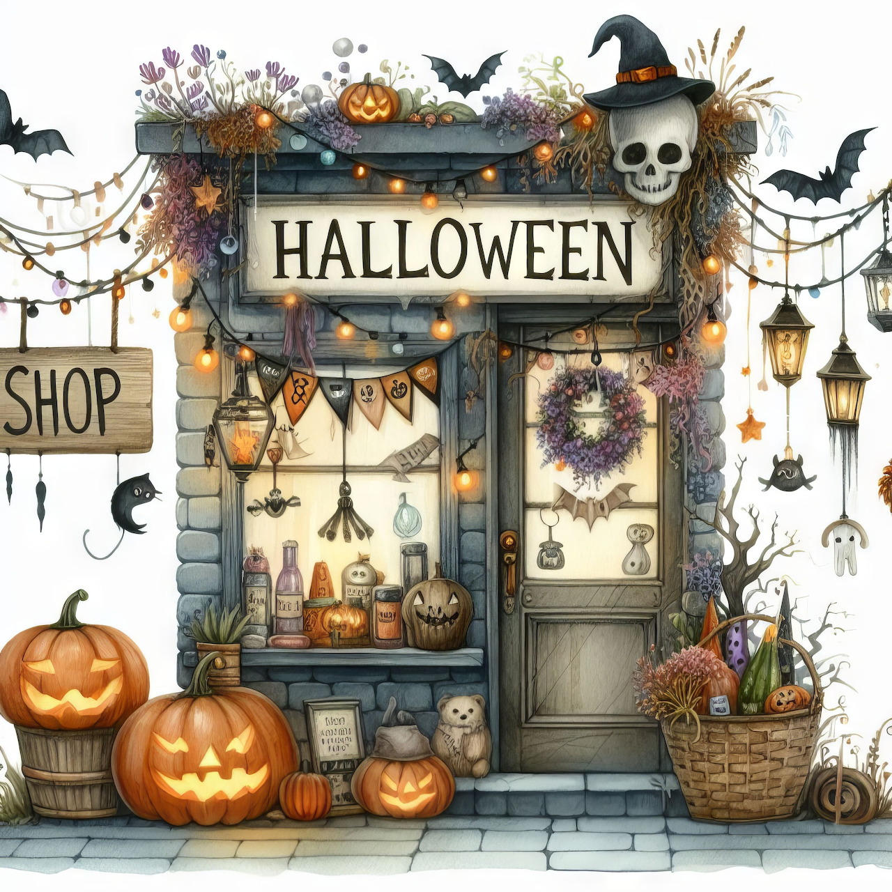Halloween Shop Storefront