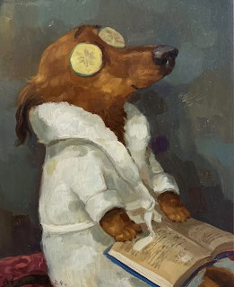 Dog Spa Day Painting
