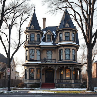 Victorian Mansion Winter